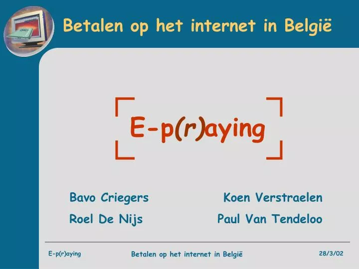 betalen op het internet in belgi