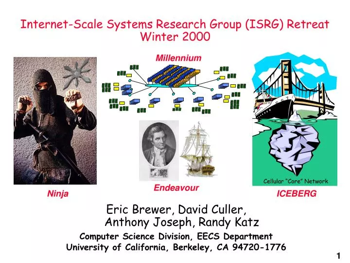 internet scale systems research group isrg retreat winter 2000