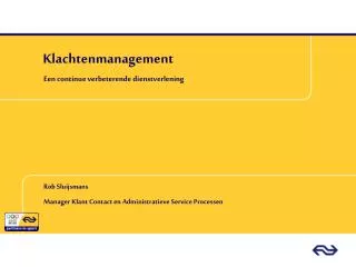 klachtenmanagement