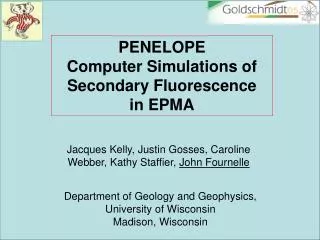 PENELOPE Computer Simulations of Secondary Fluorescence in EPMA