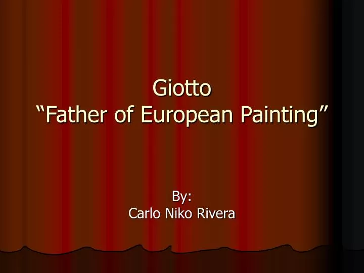 giotto father of european painting