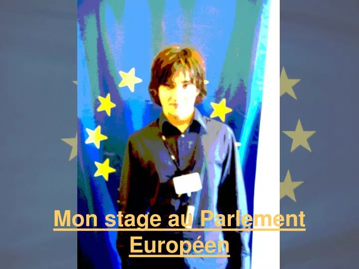 mon stage au parlement europ en