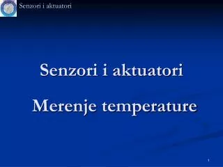 senzori i aktuatori