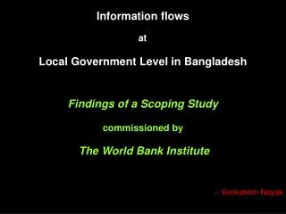 Information flows