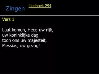 zingen