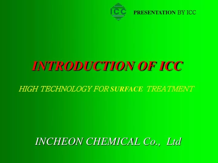 introduction of icc