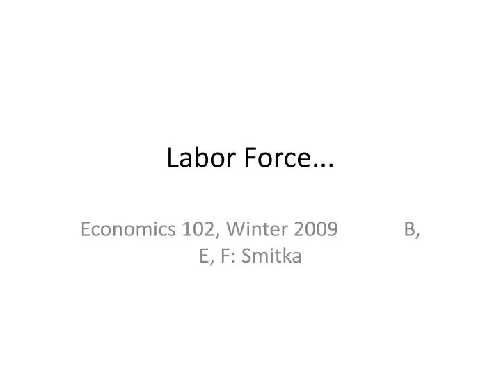labor force