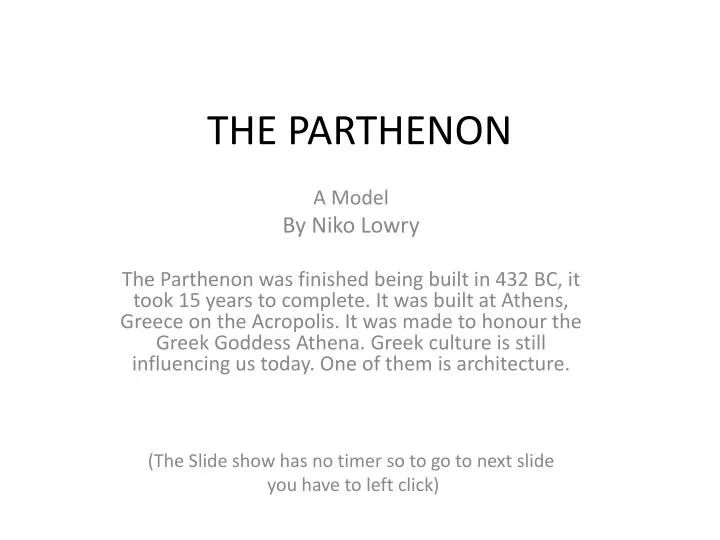 the parthenon