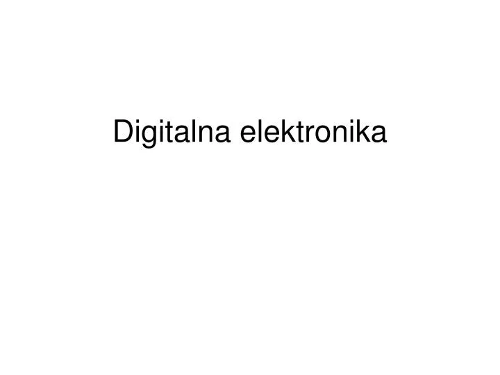 digitalna elektronika