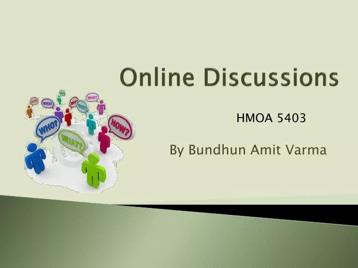 online discussions