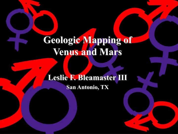 geologic mapping of venus and mars