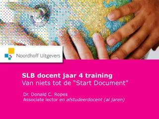 slb docent jaar 4 training van niets tot de start document