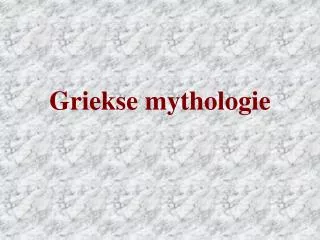 griekse mythologie