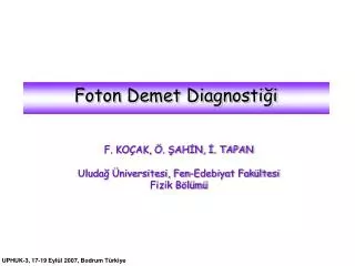 foton demet diagnosti i