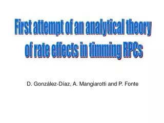 First attempt of an analytical theory of rate effects in timming RPCs