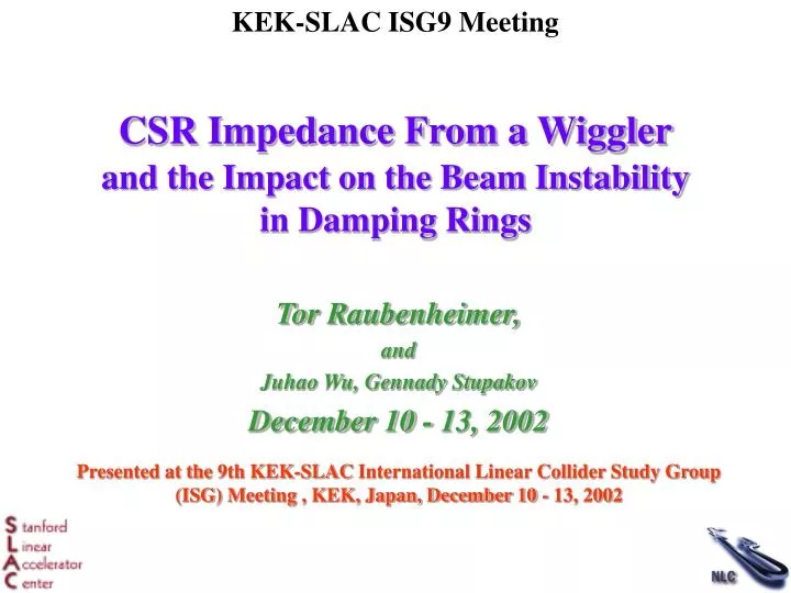 csr impedance from a wiggler and the impact on the beam instability in damping rings