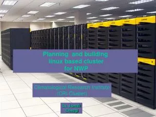 Planning and building linux based cluster for NWP