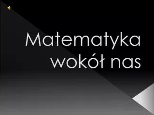 matematyka wok nas