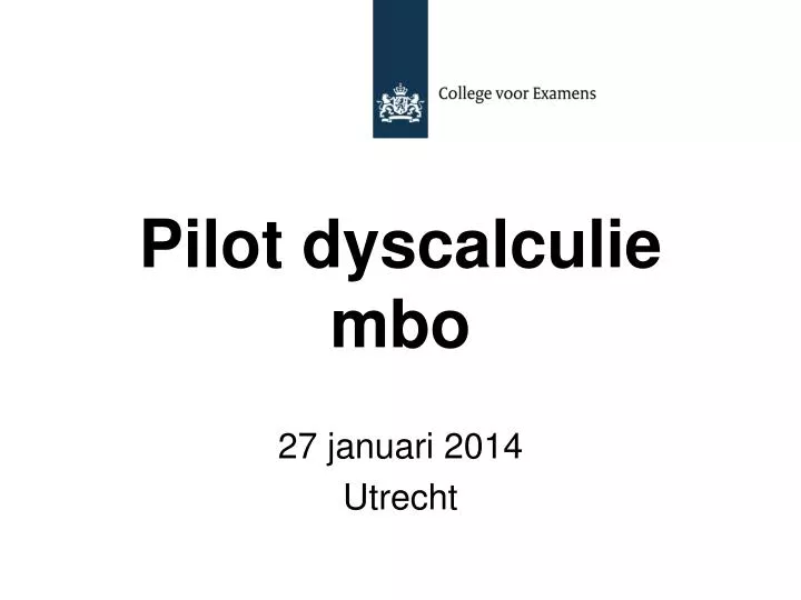 pilot dyscalculie mbo
