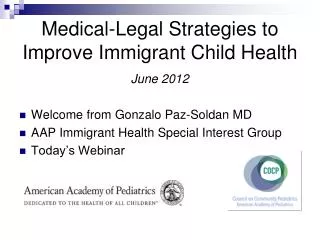 Medical-Legal Strategies to Improve Immigrant Child Health