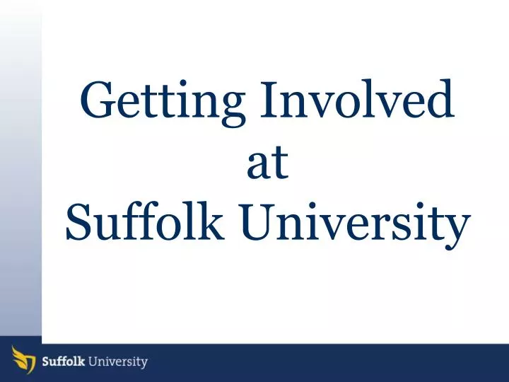 getting involved at suffolk university
