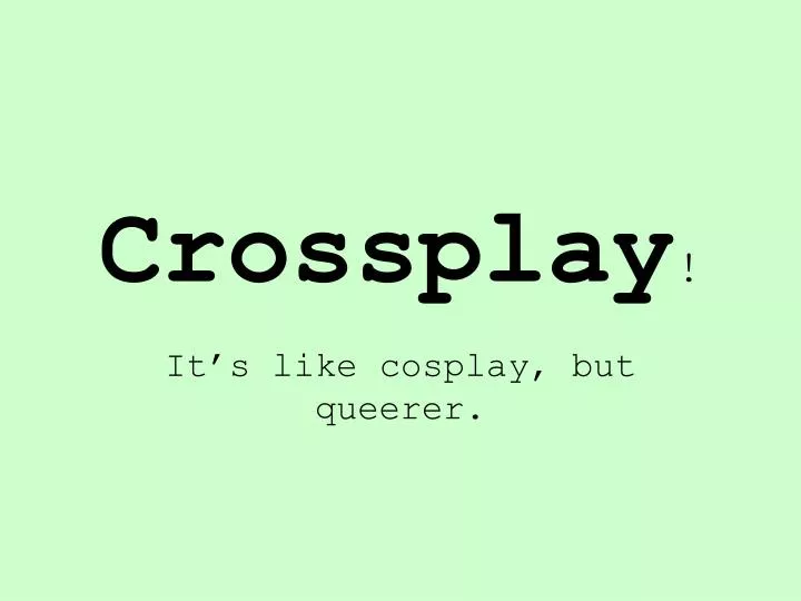 crossplay