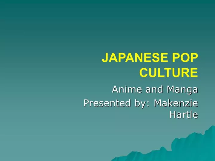 japanese pop culture