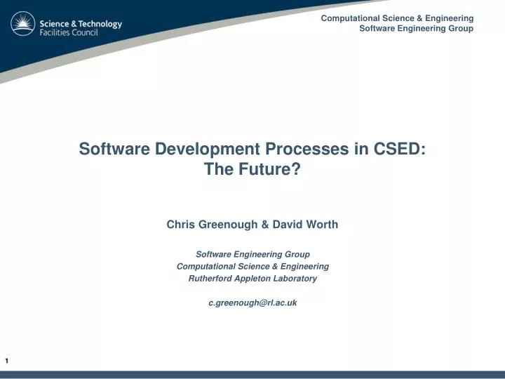 software development processes in csed the future