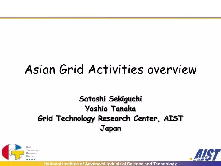 asian grid activities overview