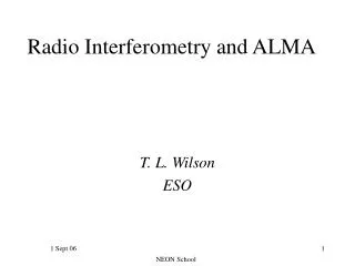 Radio Interferometry and ALMA