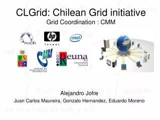CLGrid: Chilean Grid initiative Grid Coordination : CMM