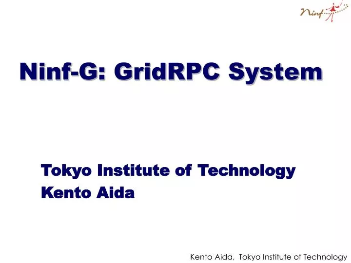 ninf g gridrpc system