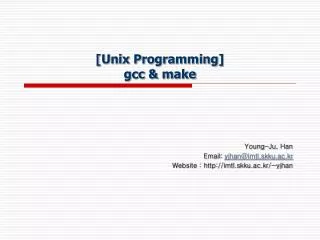 [Unix Programming] gcc &amp; make