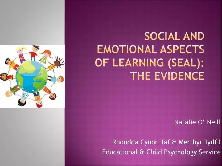 social and emotional aspects of learning seal the evidence
