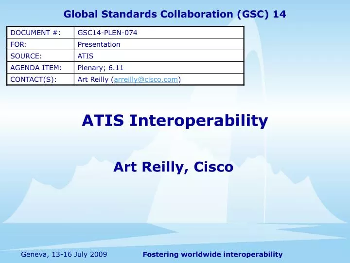 atis interoperability