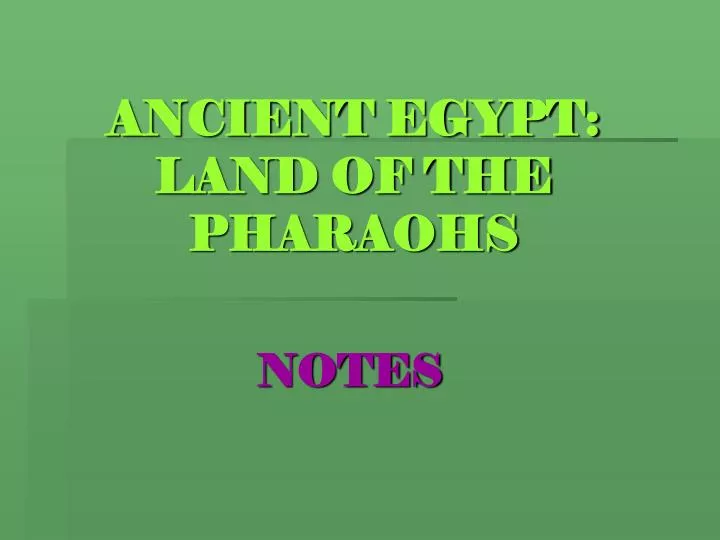 ancient egypt land of the pharaohs