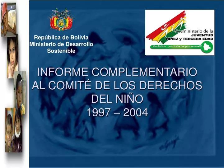informe complementario al comit de los derechos del ni o 1997 2004