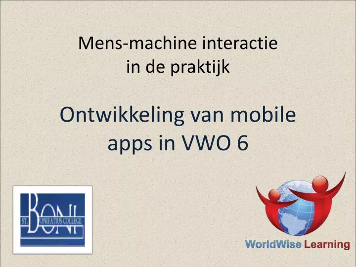 mens machine interactie in de praktijk