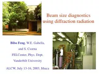 Beam size diagnostics using diffraction radiation