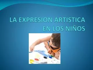 la expresion artistica en los ni os