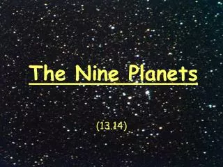 The Nine Planets