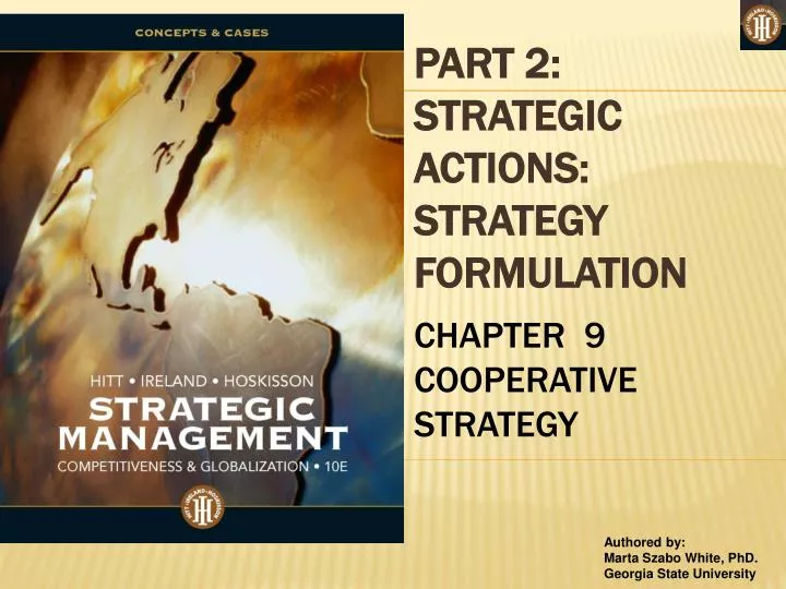 part 2 strategic actions strategy formulation