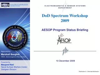 DoD Spectrum Workshop 2009