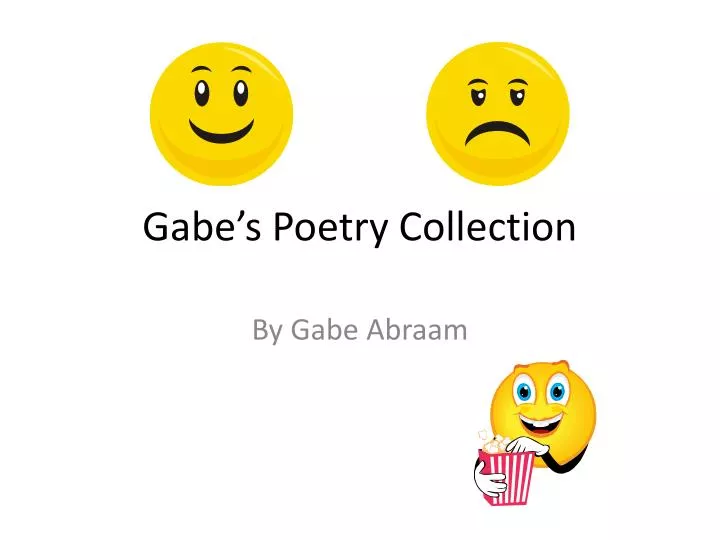 gabe s poetry collection