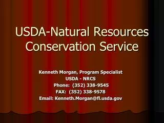 USDA-Natural Resources Conservation Service