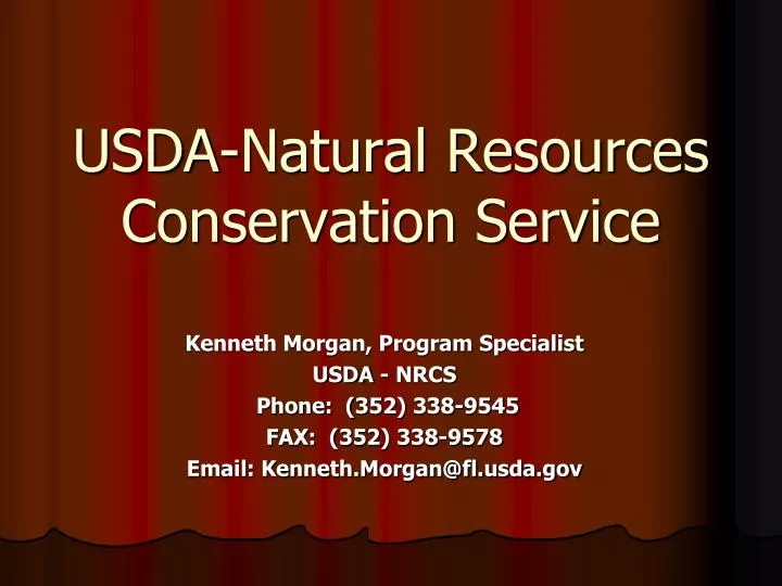 usda natural resources conservation service