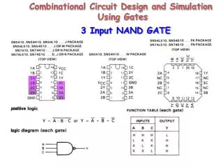 3 Input NAND GATE