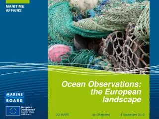 Ocean Observations: the European landscape