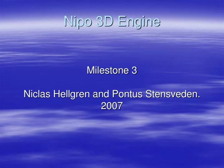 nipo 3d engine