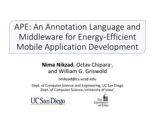 APE: An Annotation Language and Middleware for Energy-Efficient Mobile Application Development